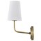 Nuvo Cordello 1-Light Sconce Vintage Brass Etched White Opal Glass 60/7883 - alternate 6